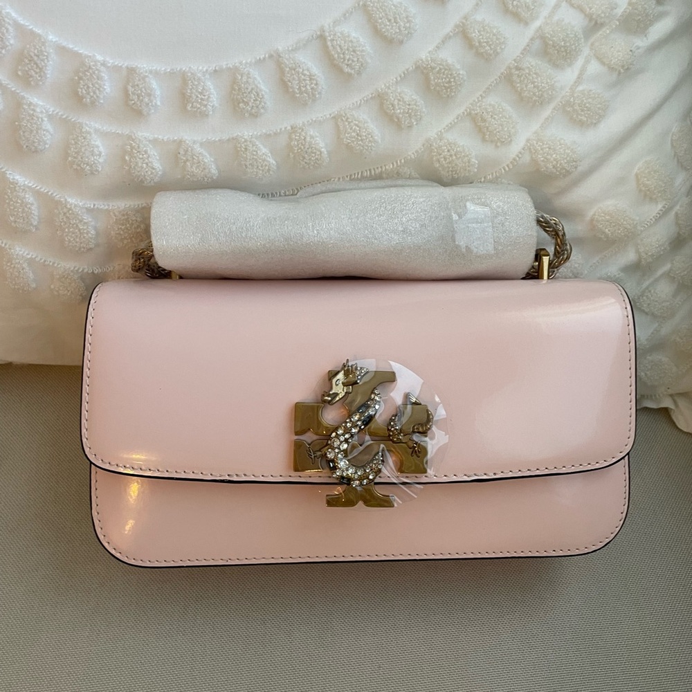NEW Tory Burch Eleanor Croc Rectanglar Bag $798
